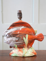 A Clarice Cliff Fish Form Table Lamp