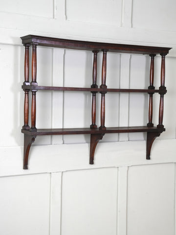 Mahogany Hanging Shelves