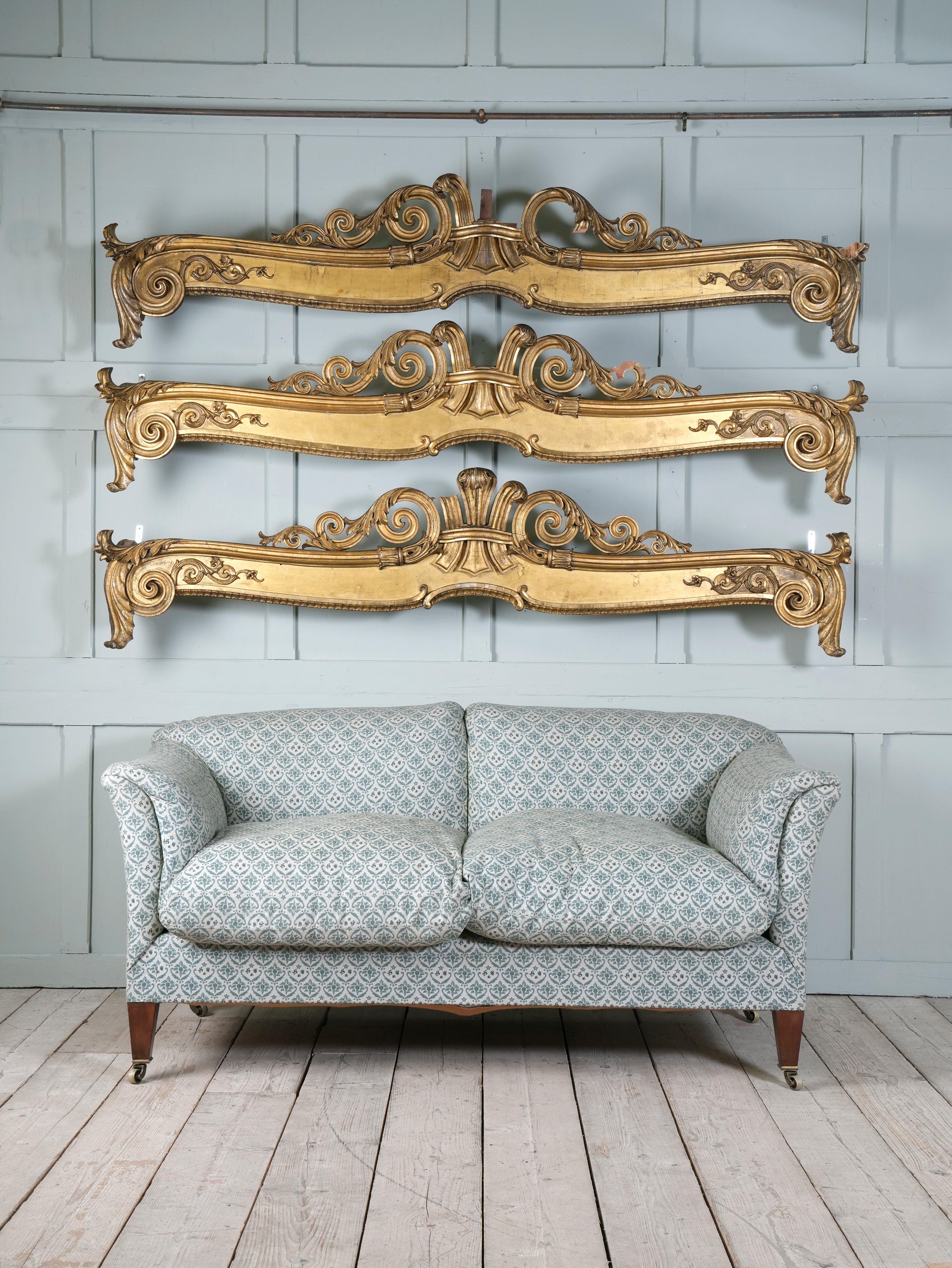 Three George IV Giltwood & Gesso Pelmets