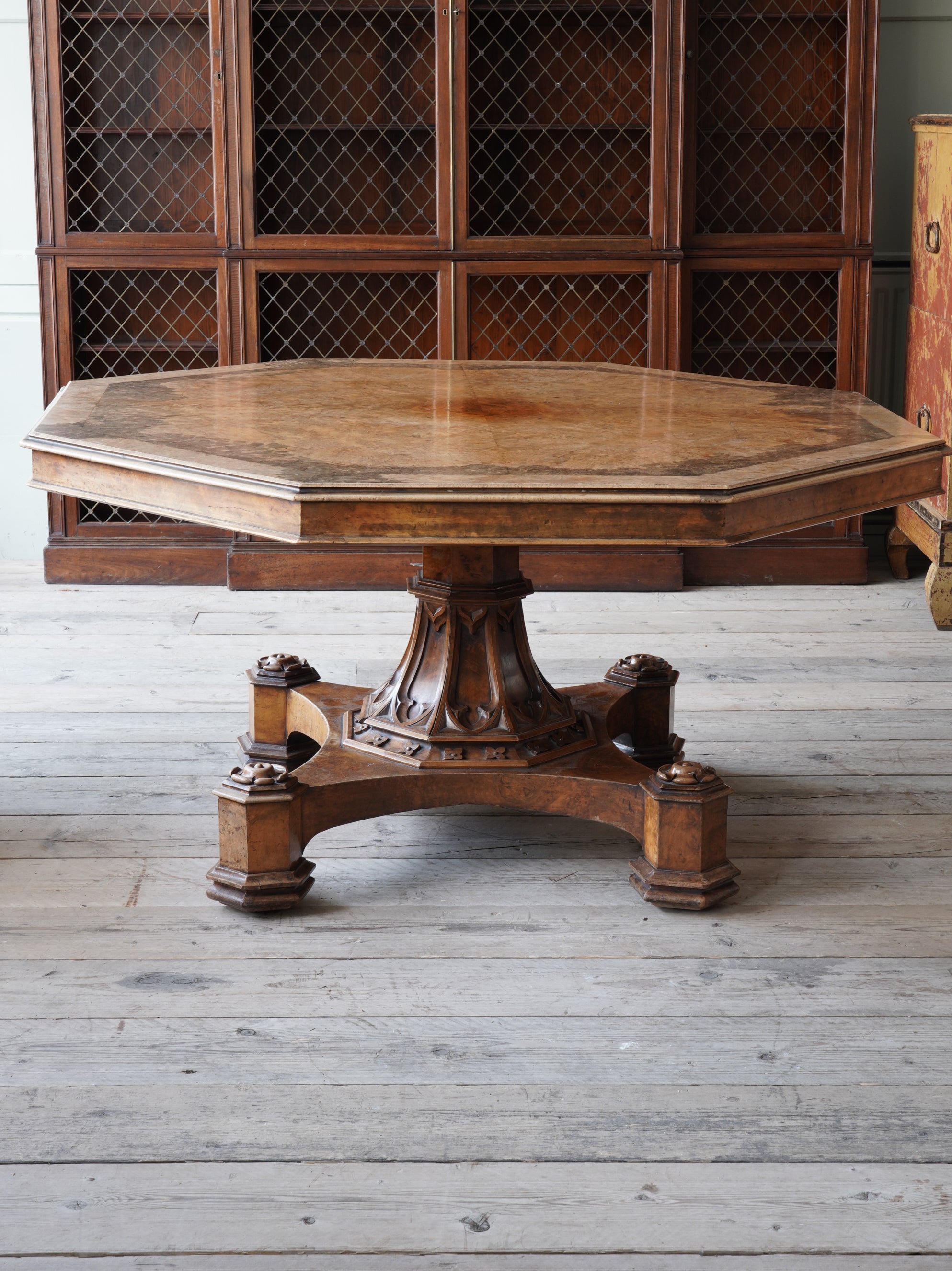 George IV Walnut Octagonal Centre Table