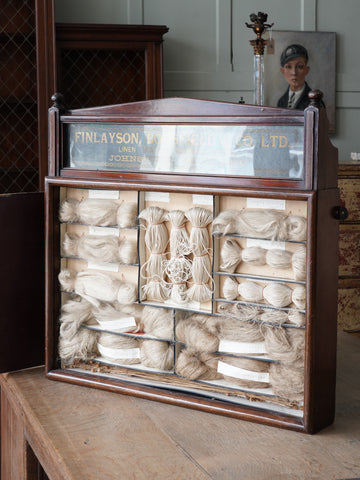 Early 20th Century Cased Linen Thread Display