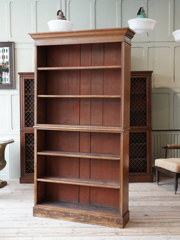 A Faux Oak Painted Bookcase