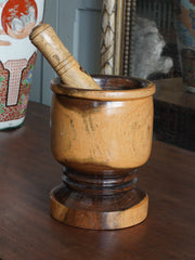 18th Century Circa Lignum Vitae Pestle & Mortar