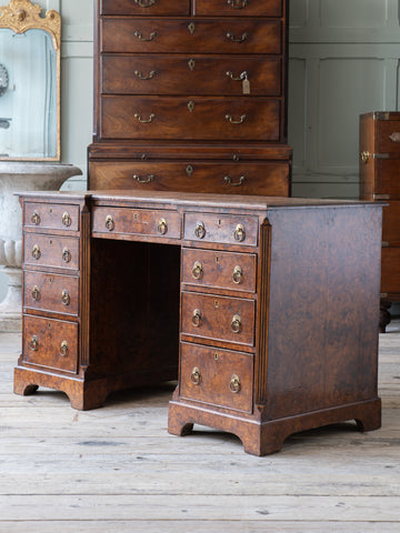 A 19th Century Burr Walnut Desk