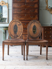 A Pair of George III Side Chairs in the manner of Mayhew & Ince